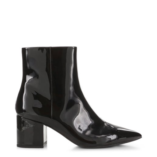 Elegance Shiny Ankle Boots in Black | Hannahs