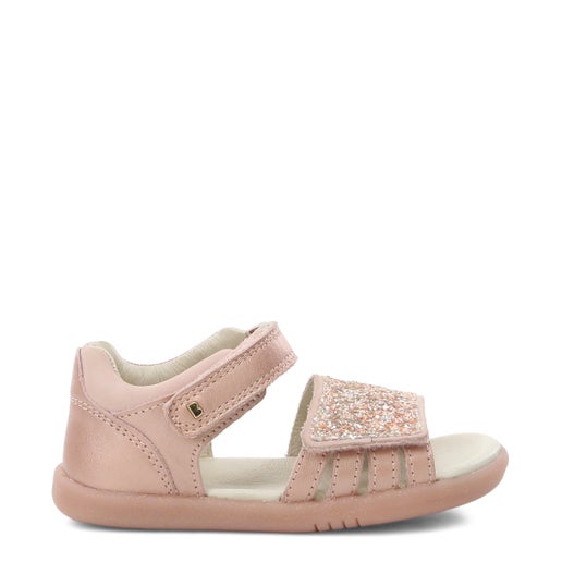 Gem Leather Toddler Sandals in Rose Gold | Hannahs