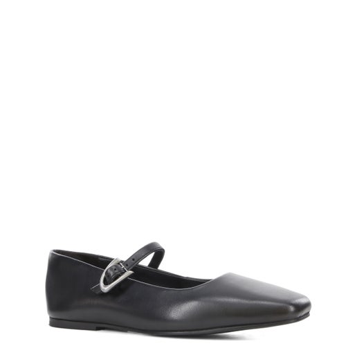 Pure T-bar Leather Shoes in Black | Hannahs