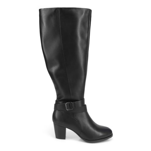 Skyhigh Leather Knee High Boots in Black | Hannahs